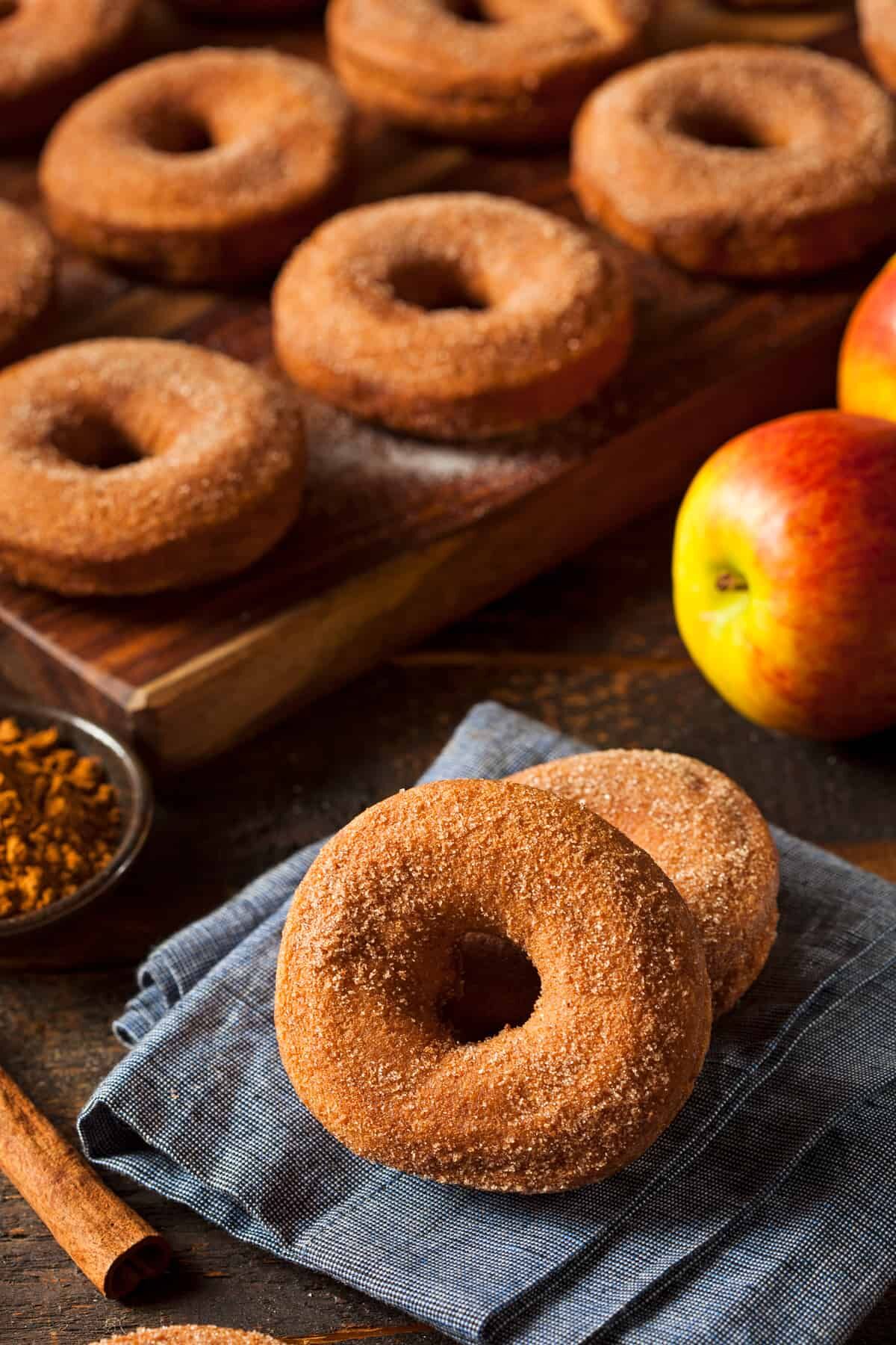 Apple cider donuts at Abbey Farms