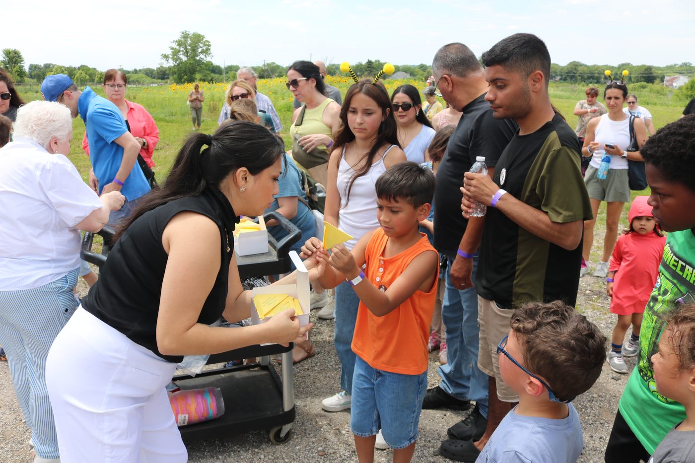 Families and groups enjoying a day at Abbey Farms